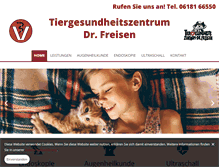 Tablet Screenshot of dr-freisen.de